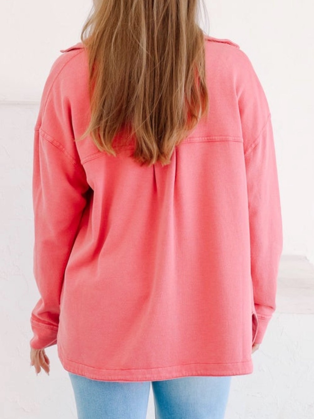 NWT Willow Tree Soft Red Utility Jacket - Picture 2 of 7